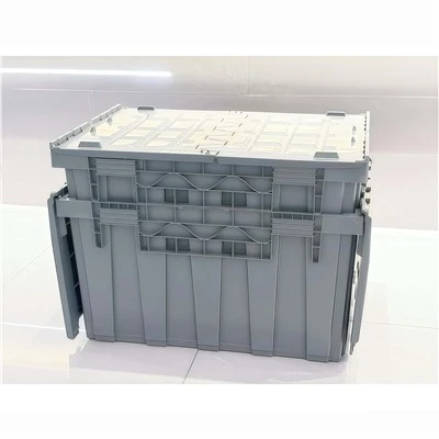 Large Stackable&Nesting Turnover Bins with Lids
